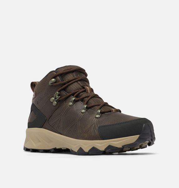 Women Columbia Peakfreak™ II Mid Outdry™ Leather Hiking Boots Dark Brown / Black | US-JUBYSI-209