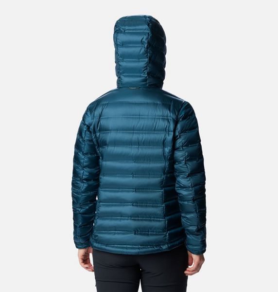 Women Columbia Pebble Peak™ Down Hooded Puffer Jacket Navy | US-WJBKDL-034