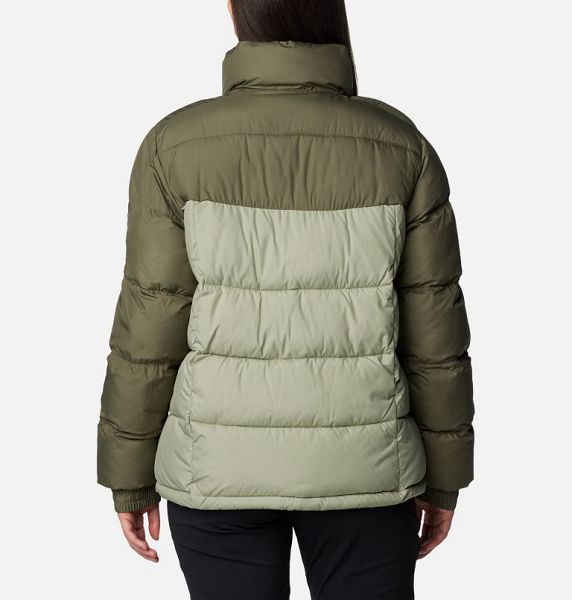 Women Columbia Pike Lake™ III Insulated Puffer Jacket Grey / Green | US-FLIGYH-406