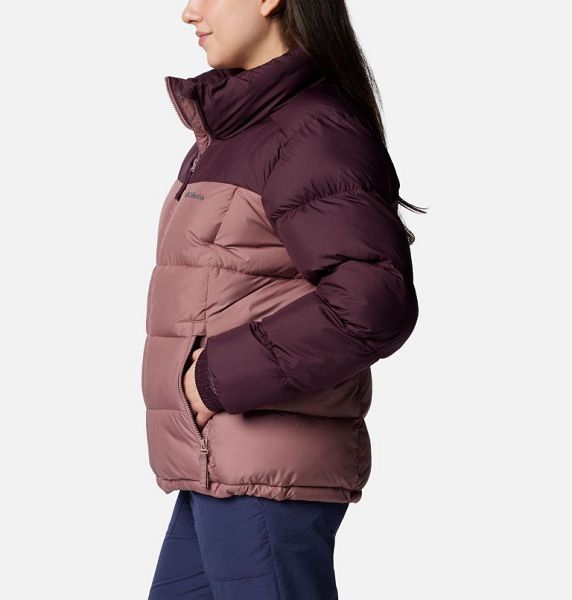 Women Columbia Pike Lake™ III Insulated Puffer Jacket Burgundy / Coral | US-NUMHAJ-894