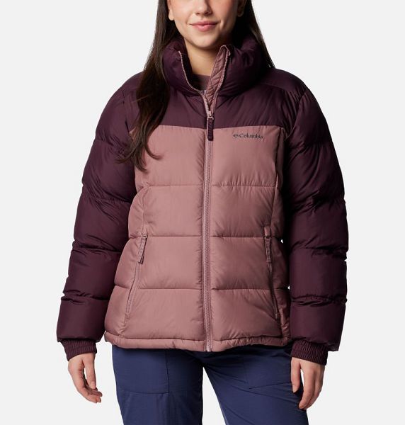 Women Columbia Pike Lake™ III Insulated Puffer Jacket Burgundy / Coral | US-NUMHAJ-894