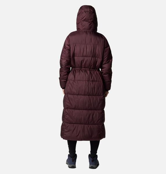 Women Columbia Pike Lake™ III Long Puffer Jacket Burgundy | US-SOGADE-824