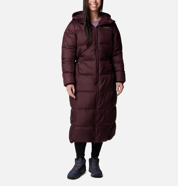 Women Columbia Pike Lake™ III Long Puffer Jacket Burgundy | US-SOGADE-824