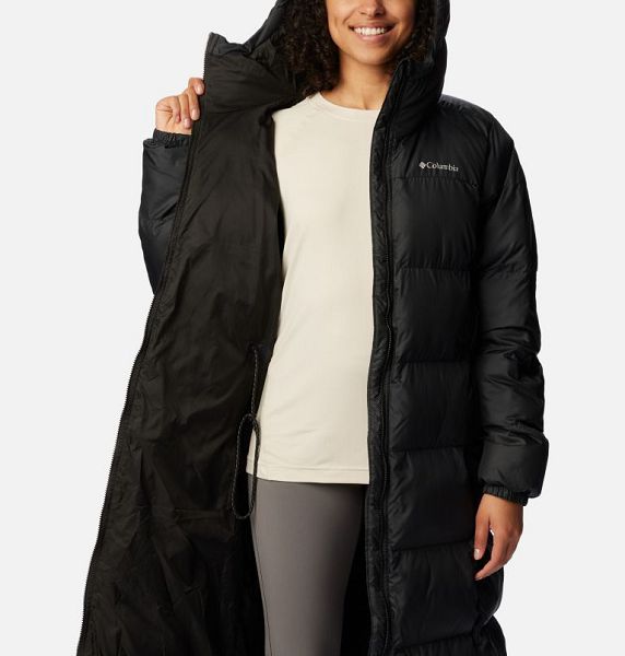 Women Columbia Pike Lake™ III Long Puffer Jacket Black | US-HVCLYX-517