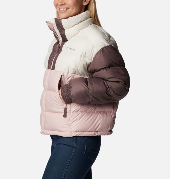 Women Columbia Pike Lake™ II Cropped Puffer Jacket Pink | US-PAQRYG-987