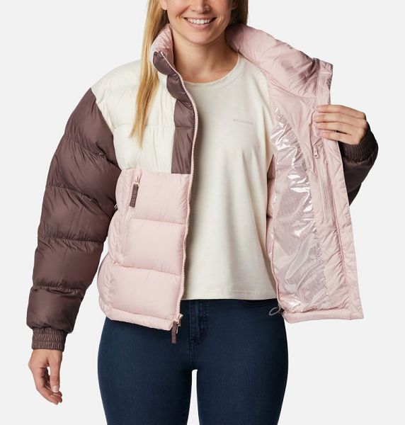 Women Columbia Pike Lake™ II Cropped Puffer Jacket Pink | US-PAQRYG-987