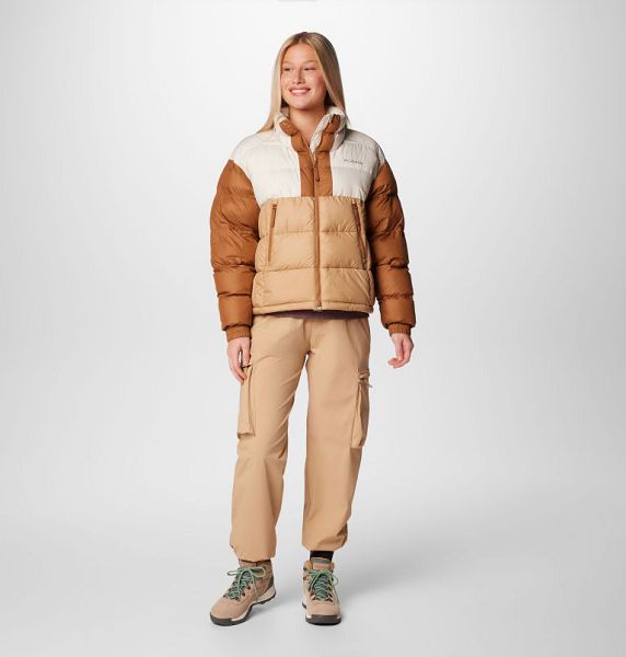 Women Columbia Pike Lake™ II Cropped Puffer Jacket Brown | US-OTQAWR-874