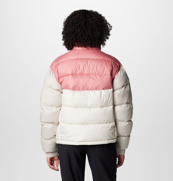 Women Columbia Pike Lake™ II Cropped Puffer Jacket Pink / Dark Grey | US-GBYJXD-750