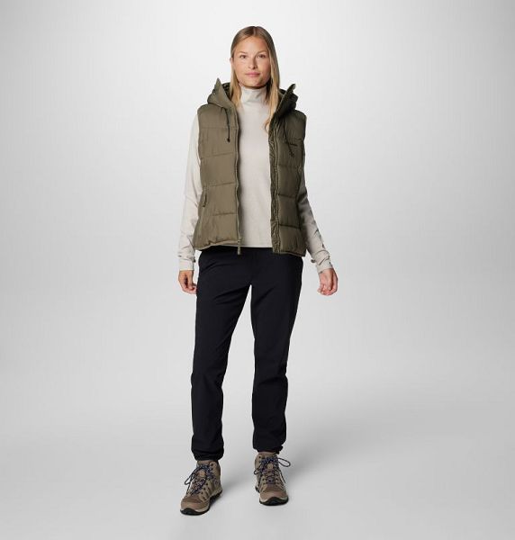 Women Columbia Pike Lake™ II Insulated Bodywarmer Puffer Jacket Grey / Green | US-WCHUBL-902