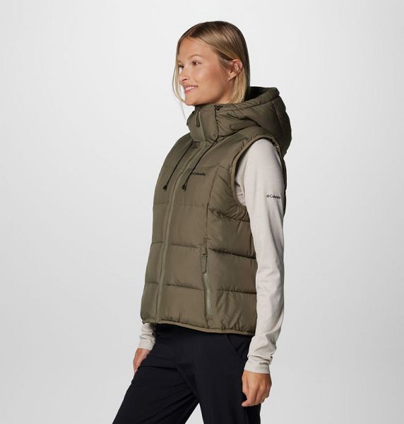 Women Columbia Pike Lake™ II Insulated Bodywarmer Puffer Jacket Grey / Green | US-WCHUBL-902