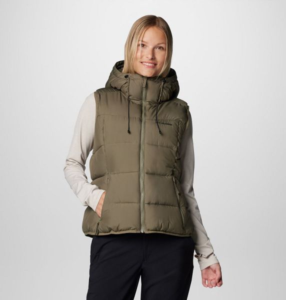 Women Columbia Pike Lake™ II Insulated Bodywarmer Puffer Jacket Grey / Green | US-WCHUBL-902