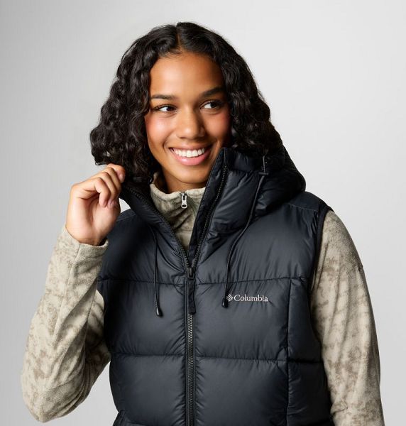 Women Columbia Pike Lake™ II Insulated Bodywarmer Puffer Jacket Black | US-UYSVZH-840