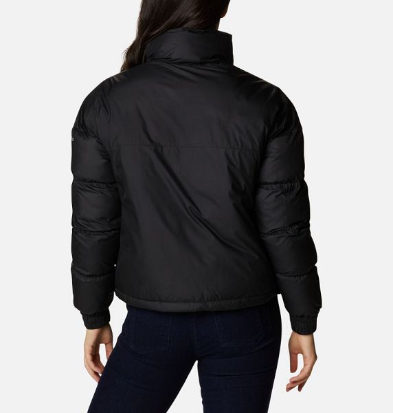 Women Columbia Pike Lake™ Insulated Cropped Puffer Jacket Black | US-ODTXJB-729