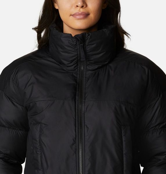 Women Columbia Pike Lake™ Insulated Cropped Puffer Jacket Black | US-ODTXJB-729