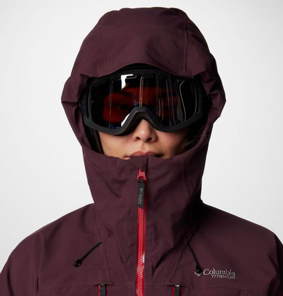 Women Columbia Platinum Peak™ II 3L Waterproof Ski Jackets Burgundy | US-GKMOBV-937