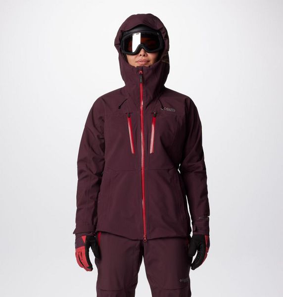 Women Columbia Platinum Peak™ II 3L Waterproof Ski Jackets Burgundy | US-GKMOBV-937