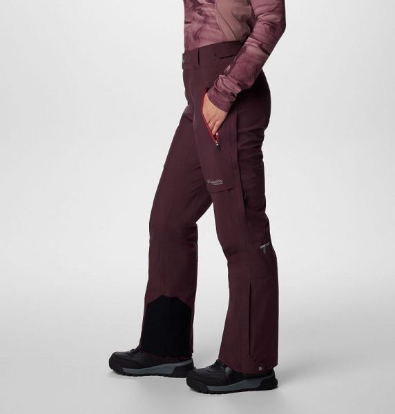 Women Columbia Platinum Peak™ II 3L Waterproof Ski Pants Burgundy | US-EIXCMA-308