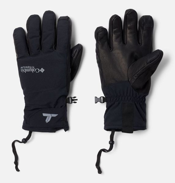 Women Columbia PowBound™ Waterproof Ski Gloves Black | US-WBTDJK-097