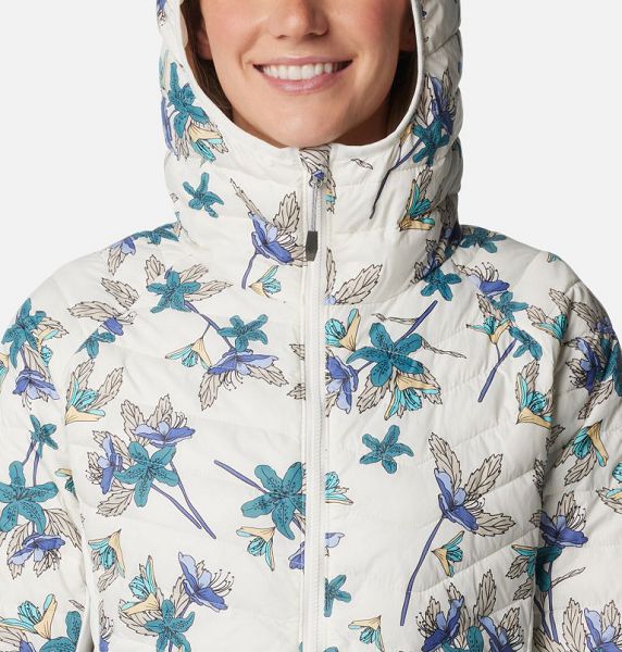 Women Columbia Powder Lite™ Hybrid Hooded Jackets Light Blue | US-MNLPGT-901