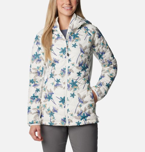 Women Columbia Powder Lite™ Hybrid Hooded Jackets Light Blue | US-MNLPGT-901