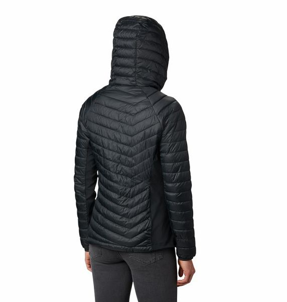 Women Columbia Powder Lite™ Hybrid Hooded Jackets Black | US-TQHAEN-247