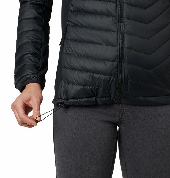 Women Columbia Powder Lite™ Hybrid Hooded Jackets Black | US-TQHAEN-247