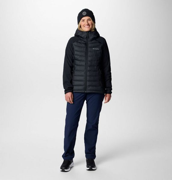 Women Columbia Powder Lite™ II Insulated Hybrid Hooded Jackets Black | US-XMTAJD-927