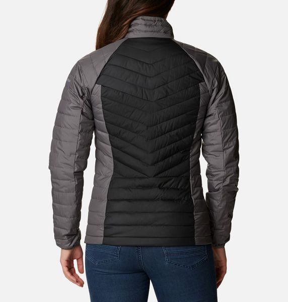 Women Columbia Powder Lite™ II Insulated Jackets Grey / Black / Dark Grey | US-QHFUKM-978