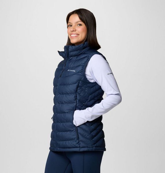 Women Columbia Powder Lite™ II Insulated Vest Navy | US-CGOLZS-976