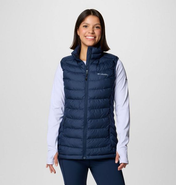 Women Columbia Powder Lite™ II Insulated Vest Navy | US-CGOLZS-976