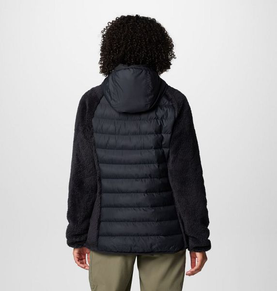 Women Columbia Powder Lite™ II Sherpa Hybrid Fleece Jackets Black | US-ORKQNH-490