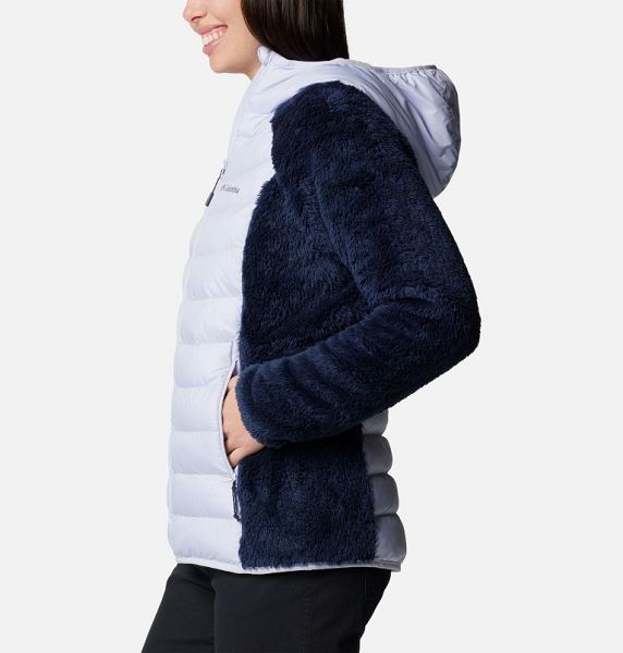 Women Columbia Powder Lite™ II Sherpa Hybrid Fleece Jackets Navy | US-AEVRXY-789