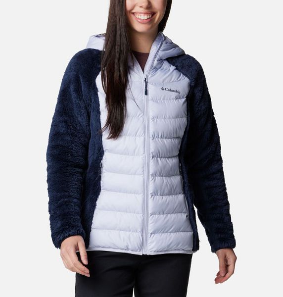 Women Columbia Powder Lite™ II Sherpa Hybrid Fleece Jackets Navy | US-AEVRXY-789