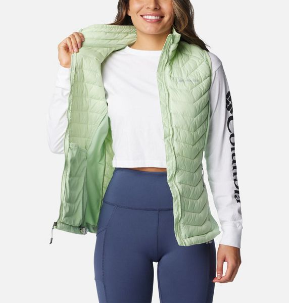 Women Columbia Powder Pass™ Vest Olive | US-ONWECT-918