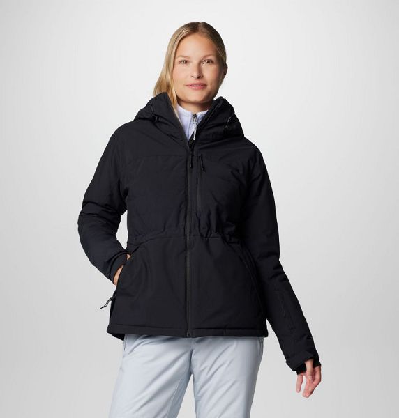 Women Columbia Powdered Peak™ Insulated Waterproof Ski Jackets Black | US-ZDMFWH-093