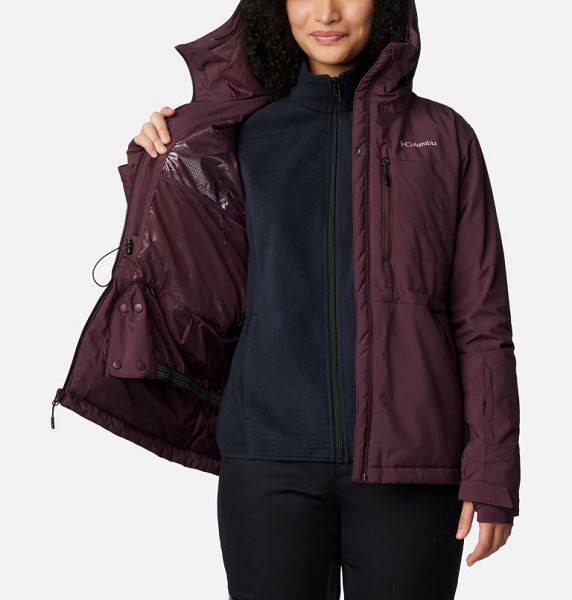 Women Columbia Powdered Peak™ Insulated Waterproof Ski Jackets Burgundy | US-MVOLWG-067