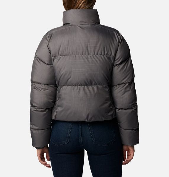 Women Columbia Puffect™ Cropped Puffer Jacket Grey | US-AGLWDB-857