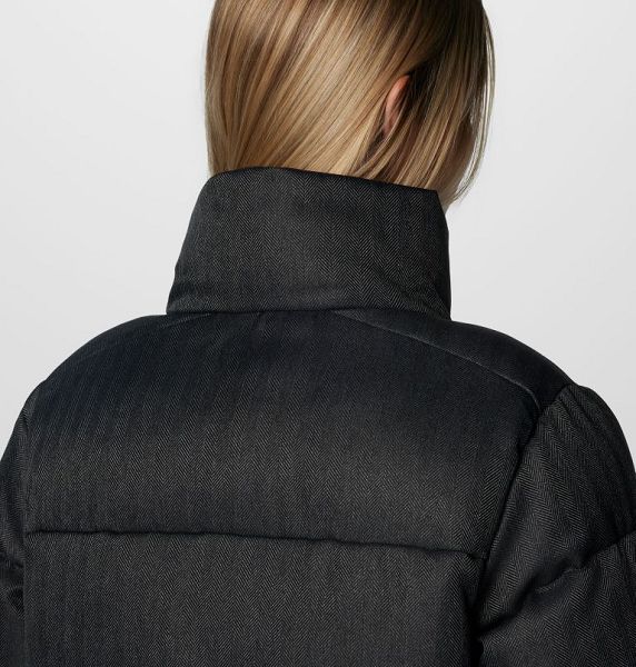 Women Columbia Puffect™ Herringbone Puffer Jacket Black | US-LZPTIC-951