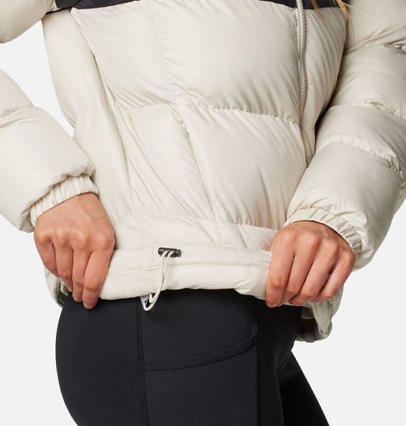 Women Columbia Puffect™ II Colourblock Puffer Jacket Dark Grey / Black / White | US-LWGKSI-410