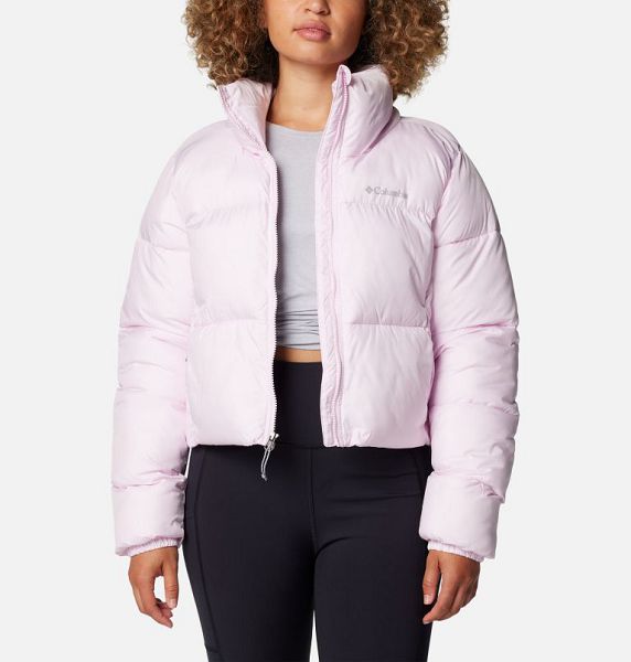 Women Columbia Puffect™ II Cropped Puffer Jacket Pink | US-QNCIPA-780