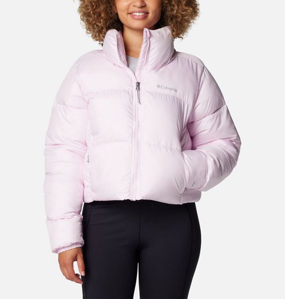 Women Columbia Puffect™ II Cropped Puffer Jacket Pink | US-QNCIPA-780