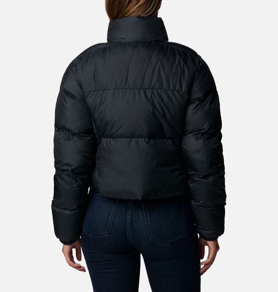 Women Columbia Puffect™ II Cropped Puffer Jacket Black | US-CKMDWV-392