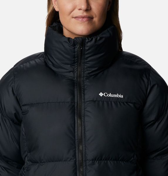 Women Columbia Puffect™ II Cropped Puffer Jacket Black | US-CKMDWV-392