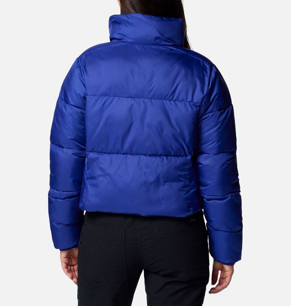 Women Columbia Puffect™ II Cropped Puffer Jacket Blue | US-LHFOSV-249