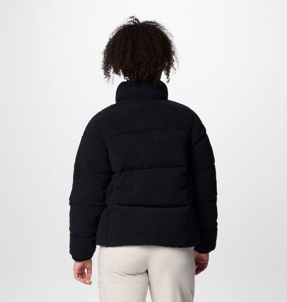 Women Columbia Puffect™ Sherpa Puffer Jacket Black | US-VHIZBM-658