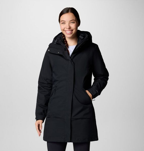 Women Columbia Pulaski™ II Waterproof 3 In 1 Jackets Black | US-PHQJSU-531