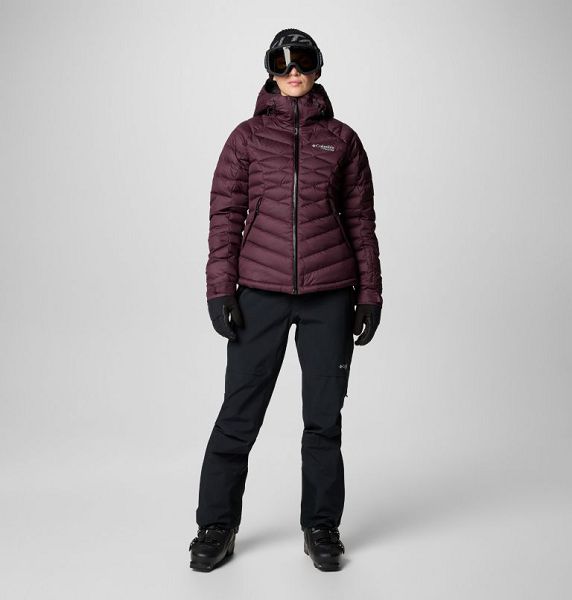 Women Columbia Roaring Fork™ II Waterproof Down Ski Jackets Burgundy | US-VUYDOI-790