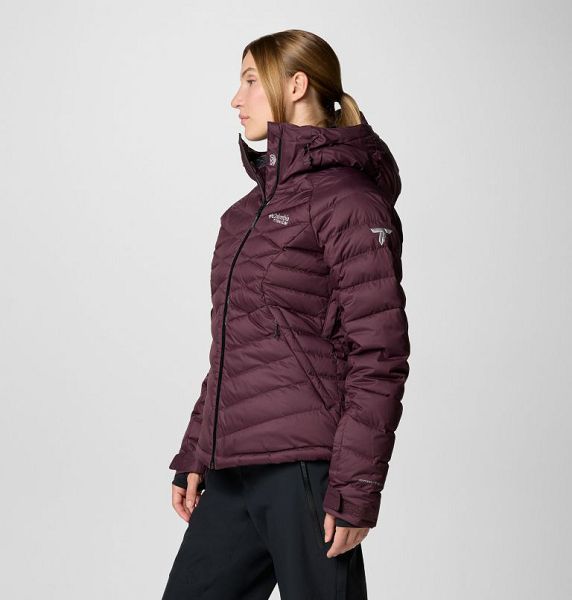 Women Columbia Roaring Fork™ II Waterproof Down Ski Jackets Burgundy | US-VUYDOI-790