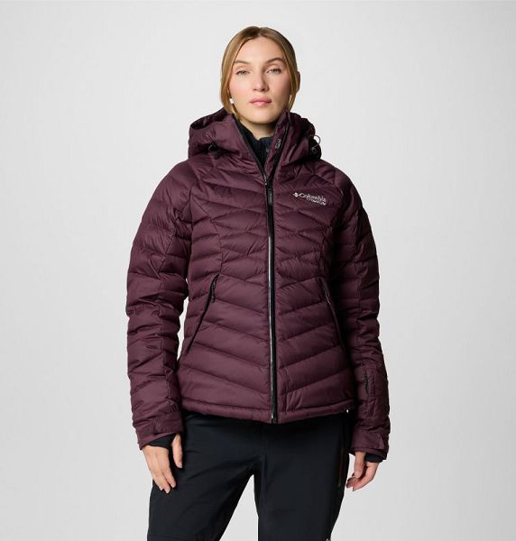 Women Columbia Roaring Fork™ II Waterproof Down Ski Jackets Burgundy | US-VUYDOI-790