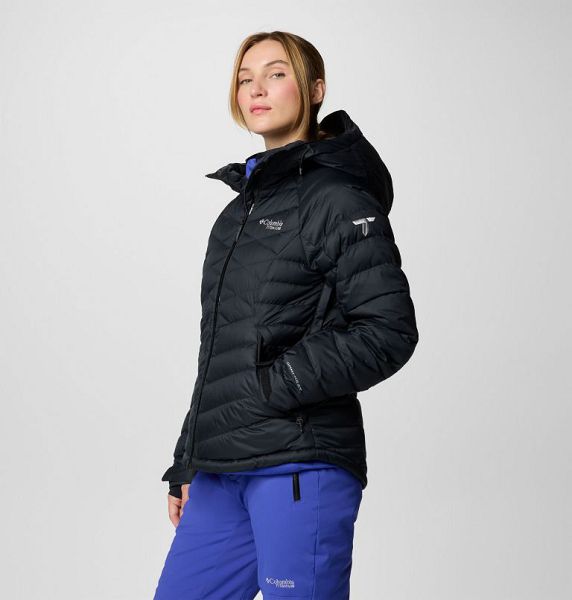 Women Columbia Roaring Fork™ II Waterproof Down Ski Jackets Black | US-VDQFAK-675